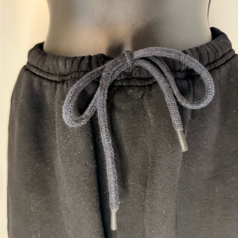 Aritzia Black Wide-Leg sweat Pants - Picture 2 of 4